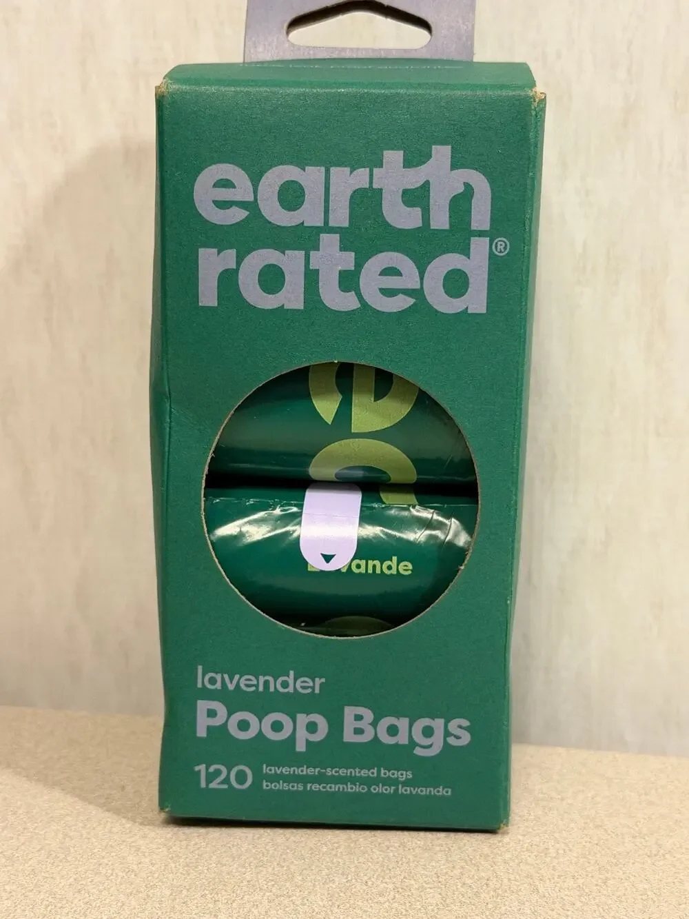 Earth Rated Lavender Scented Dog Poop Bags 120 Count Refill Rolls New in Box